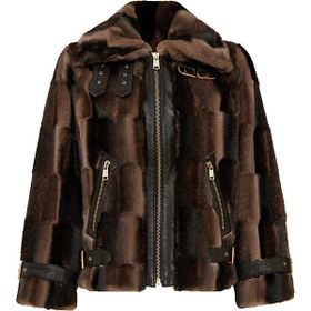 Derimod 25WGD5952FF Anabel Kadın Kahverengi Teddy Deri Mont