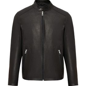 Derimod 25WGD65814T Insignia Erkek Siyah Hakim Yaka Deri Mont
