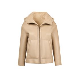 Derimod 25WGP5241FF Gardena Kadın Bej Çift Taraflı Teddy Mont