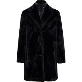 Derimod 25WGP5634FF Alaska Kadın Siyah Teddy Kaban