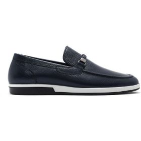 Derimod 26SFD6006FT Erkek Lacivert Deri Casual Loafer