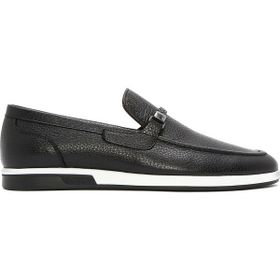 Derimod 26SFD6006FT Erkek Siyah Deri Casual Loafer