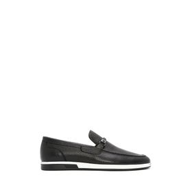 Derimod 26SFD6006FT Erkek Siyah Deri Casual Loafer