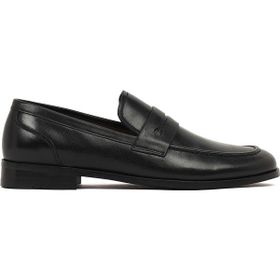 Derimod 26SFD602718 Erkek Siyah Deri Klasik Loafer