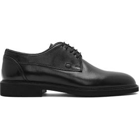Derimod 26SFD603118 Erkek Siyah Bağcıklı Deri Casual Ayakkabı