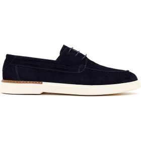 Derimod 26SFD610510 Erkek Lacivert Bağcıklı Süet Deri Casual Ayakkabı