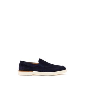 Derimod 26SFD612210 Erkek Lacivert Süet Deri Loafer
