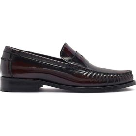 Derimod 26SFD621122 Erkek Bordo Deri Klasik Loafer