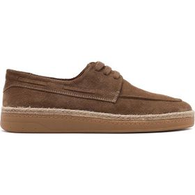 Derimod 26SFD631910 Erkek Vizon Bağcıklı Süet Deri Casual Ayakkabı