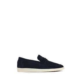 Derimod 26SFD680910 Erkek Lacivert Süet Deri Loafer