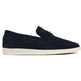 Derimod 26SFD680910 Erkek Lacivert Süet Deri Loafer