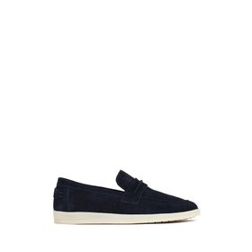 Derimod 26SFD680910 Erkek Lacivert Süet Deri Loafer