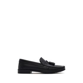 Derimod 26SFD754218 Erkek Siyah Püsküllü Deri Loafer