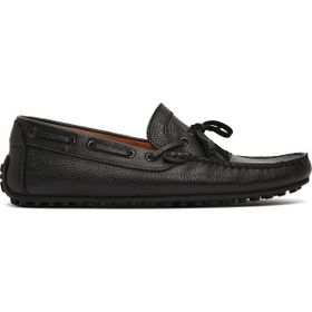 Derimod 26SFD7548FT Erkek Siyah Püsküllü Deri Loafer
