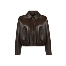 Derimod 26SGD5645U6 Como Kadın Kahverengi Oversize Deri Ceket