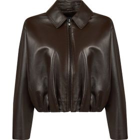 Derimod 26SGD5645U6 Como Kadın Kahverengi Oversize Deri Ceket