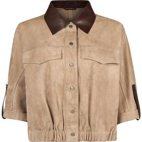 Derimod 26SGD565710 Mexico Kadın Bej Oversize Süet Deri Ceket