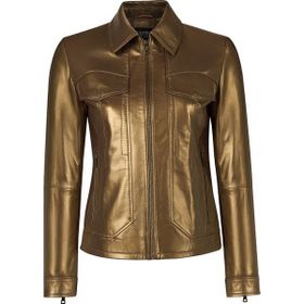 Derimod 26SGE5685PR Loretta Kadın Bronz Kısa Deri Ceket