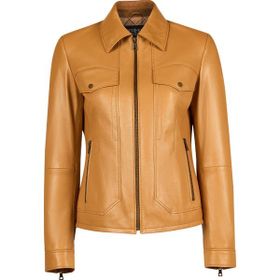 Derimod 26SGE5685PR Loretta Kadın Camel Kısa Deri Ceket