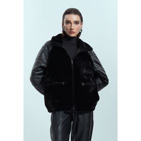 Derimod Dakota 24WGP5283FF Siyah Teddy Kadın Mont