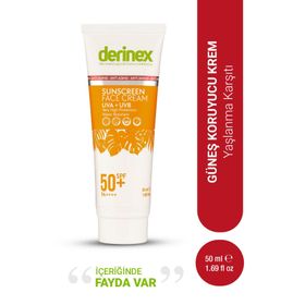 Derinex Anti Aging Yaşlanma Karşıtı SPF50 50 ml Güneş Kremi