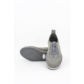 Deripabuc DP16-0062 Deri Gri Kadın Günlük Ayakkabı