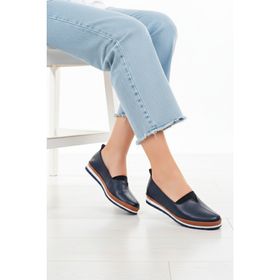 Deripabuc DP16-0075 Lacivert Kadın Babet
