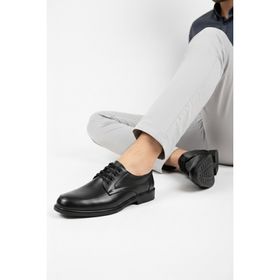 Deripabuc MRD7-0691 Siyah Erkek Hakiki Deri Casual Ayakkabı