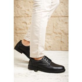 Deripabuc MRD7-0691 Siyah Erkek Hakiki Deri Casual Ayakkabı