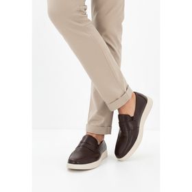 Deripabuc MRD7-0710 Hakiki Deri Kahverengi Erkek Casual Ayakkabı