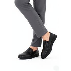 Deripabuc MRD7-0710 Hakiki Deri Siyah Erkek Deri Casual Ayakkabı