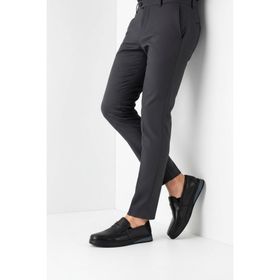 Deripabuc MRD7-0710 Hakiki Deri Siyah Erkek Deri Casual Ayakkabı