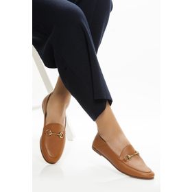 Deripabuc PCC-F03 Hakiki Deri Taba Kadın Casual Ayakkabı
