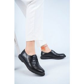 Deripabuc TRC-CLD1 Hakiki Deri Siyah Kadın Casual Ayakkabı