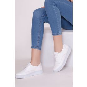 Deripabuc VNS-M01 Beyaz Kadın Spor Ayakkabı