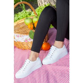 Deripabuc VNS-M010 Beyaz Kadın Spor Ayakkabı