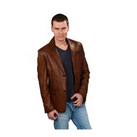Deriza 2571 Taba Garmini Deri Erkek Ceket