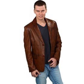 Deriza 2571 Taba Garmini Deri Erkek Ceket