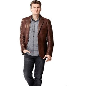 Deriza Morazzi Blazer Kahve Deri Erkek Ceket