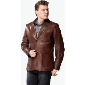 Deriza Morazzi Blazer Kahve Deri Erkek Ceket