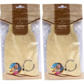 Derma 2xMS-01 Hassas Ciltlere Özel Naturel Bebek Banyo Eldiveni