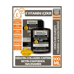 Derma CC Laboratories 500 ml Booom Shocking Cream Yoğun Dökülme Karşıtı Saç Kremi