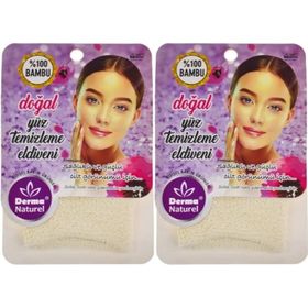 Derma Naturel 2xMS-32 Yüz Temizleme Eldiveni