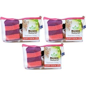 Derma Naturel 3x4 Parça Banyo Bakım Seti