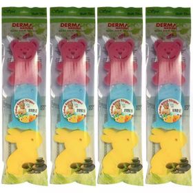 Derma Naturel 4x3'lü Renkli Bebek Banyo Süngeri