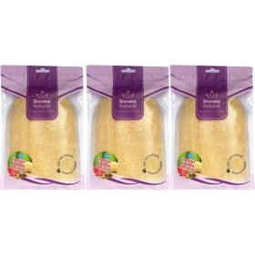 Derma Naturel Loofah Kabak Havlu 3xMS-11 Banyo Eldiveni