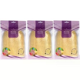 Derma Naturel Loofah Kabak Havlu 3xMS-11 Banyo Eldiveni