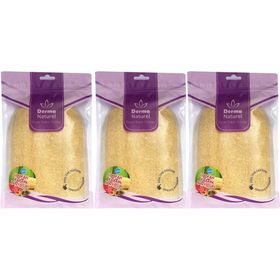Derma Naturel Loofah Kabak Havlu 3xMS-11 Banyo Eldiveni