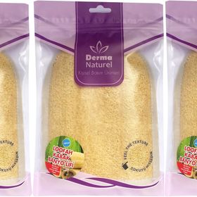 Derma Naturel Loofah Kabak Havlu 3xMS-11 Banyo Eldiveni