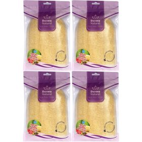 Derma Naturel Loofah Kabak Havlu 4xMS-11 Banyo Eldiveni